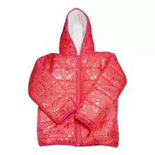 Campera Inflada Puffer Nena Con Abrigo Peluche Chaqueta 