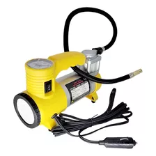 Compressor De Pneu Portatil C/ Lanterna Calibrador 12v 150p 