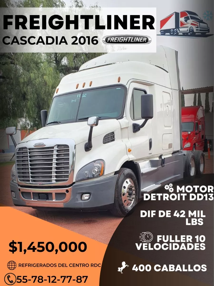Tractocamion Cascadia Freightliner 2016