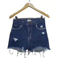 Short De Jean Detalle Delicado Con Stras