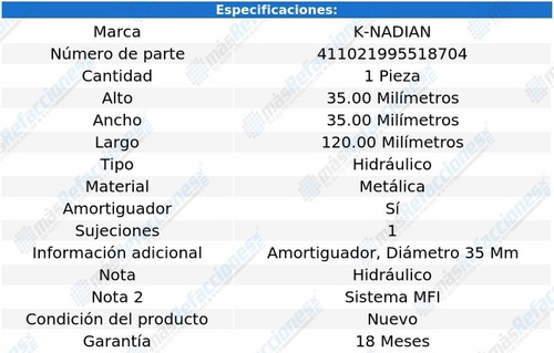 Tensor Banda Accesorios K-nadian M Roadster L6 3.2l 99 Al 02 Foto 2