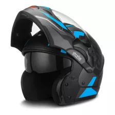 Capacete Escamoteável Captiva Stronger Faster Fosco Etceter Cor Azul Tamanho Do Capacete 62