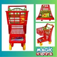 Carrinho Compras Market Vermelho - Magic Toys Brinquedos