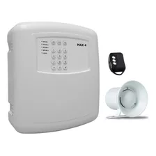 Central Alarme Alard Max 4 Com Controle + 1 Sirene 12v 110db