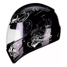 Capacete F9 Fly Lyrical Branco Preto Feminino Promoção