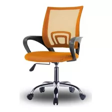 Silla Ejecutiva De Escritorio Oficina Pc Mesh Tcweb Color Naranja