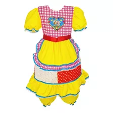 Vestido Festa Junina Roupa Infantil Dança Escola Menina Luxo