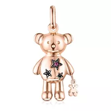 Dije Teddy Bears Stars Plata Vermeil Rosa Gema Tous Regal