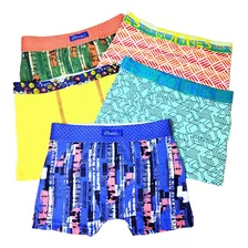 Pack X3 Boxer G3 Godines Niño Estampado Algodon/lycra T.4/14