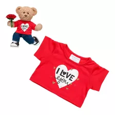 Polera Roja I Love You Build-a-bear