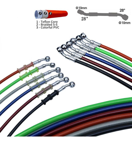 Cable De Aceite Para Frenos De Motocicleta Begetto, Manguera Foto 10