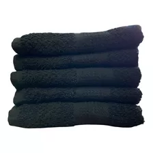 12 Toallas Negra De Peluqueria 400gr 100% ALG 45x75 Barbería