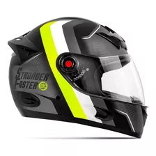 Capacete De Moto Feminino Etceter Stronger Faster Fosco