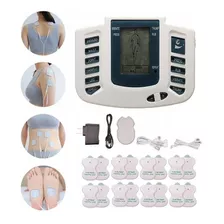 Aparelho Tens Estimulador Elétrico Fisioterapia Massagem Cor Branco 110v/220v (bivolt)