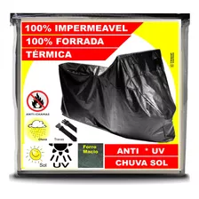 Capa Proteção Cobrir Moto Biz 125 Anti Uv Chuvas Forrada . .