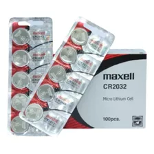 Bateria Maxell Cr 2032 Placa Mae Balança Eletrônica - 100pçs