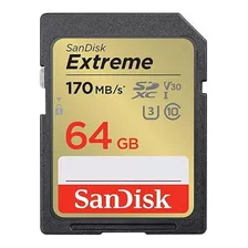 Kit Fotógrafo 2 Cartões Sandisk Extreme 170 Mb/s 64 Gb