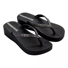 Sandalias Negras Ipanema Mesh Viii Plat Fem