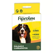 Pipeta Antiparasitário Para Pulga Ceva Fiprolex Drop Spot Para Cão