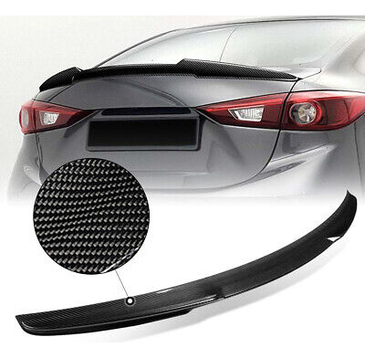 For 14-18 Mazda 3 Sedan Real Carbon Fiber V-style Rear T Zzf Foto 6