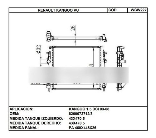 Tanque Plstico Izquierdo Renault Kangoo / Sandero Stepway Foto 2