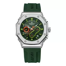 Reloj De Pareja Naviforce De Lujo De Cuarzo, Impermeable, Ca