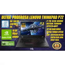 Laptop Lenovo Thinkpad P72 Intel Xeon 4.90 Ghz Quadro P5200