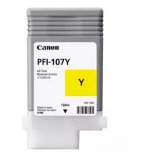 Canon Pfi 107y Cartucho De Tinta Amarelo Ipf670 / 770 130 Ml