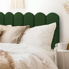 Cabeceira Nuvem Cama Box Casal Veludo Quarto Decoração 1,40m