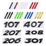 Para Peugeot 107 206 207 208 301 307 308 508 Logo Sticker