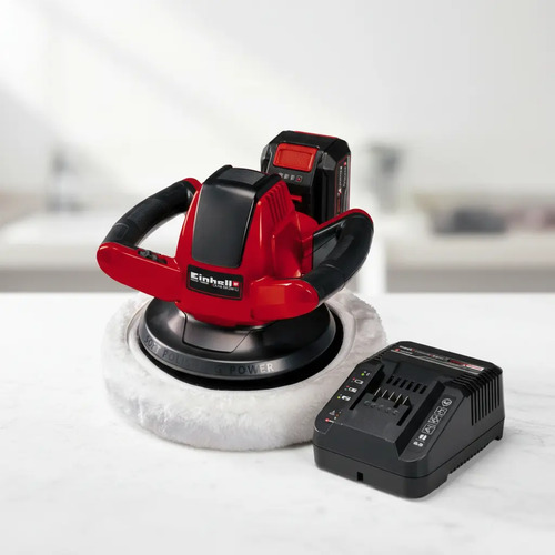 Kit Einhell: Pulidora Inalambrica 254mm Rojo + Cargador Y Batería 18v 2.5ah Litio