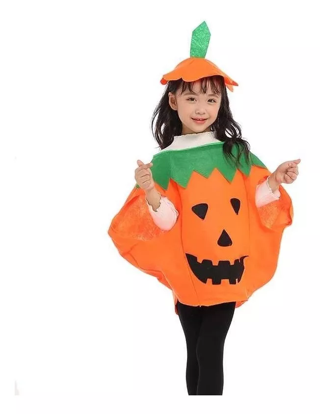 Fantasia Infantil Abórbora Halloween Dia Das Bruxas