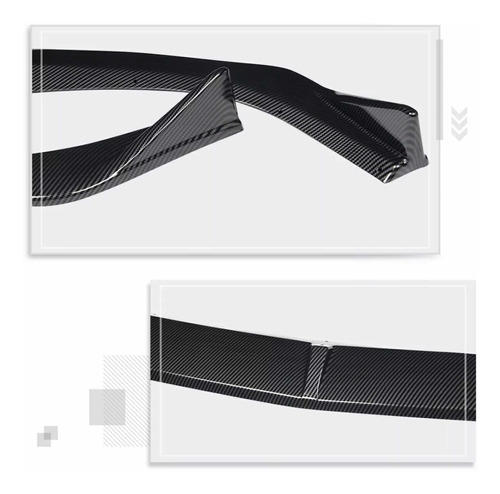 Lip Spoiler Accesorios Fibra Carbono Mazda 3 2019 2020 2021 Foto 6