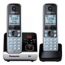 Telefone Sem Fio Base Ramal Panasonic Kx-tg6722 Preto/prata