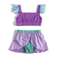 Roupa Banho Maiô Fantasia Menina Princesa Moda Infantil