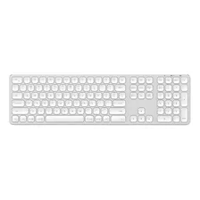 Teclado Bluetooth Satechi Metallic Series St-ambk Qwerty Inglês Uk Cor Prata