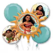 Set, De Globos, Moana, 5 Globos, Bouquet, Para Arreglo