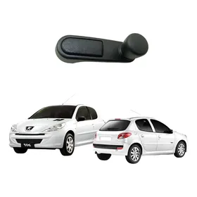 Manivela Altura Do Vidro Peugeot 206 207 Regulagem Preto