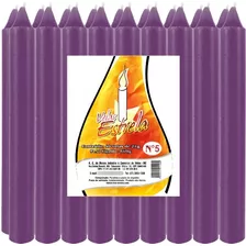 Kit Econômico Nº05 Com 40 Velas - Roxa