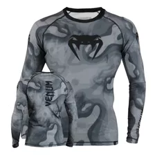 Rashguard Lycra Venum Forest Dark Submission Mma No Gi Bjj