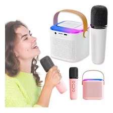 Mini Caixa De Som Com Microfone Bluetooth Infantil Karaoke 