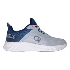 Tenis Ocean Pacific Hombre Hans Gris - Blanco