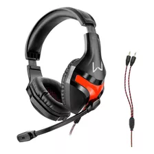 Headset Gamer P2 Warrior Harve Para Pc Cabo Reforçado Nylon