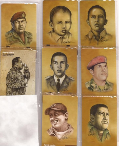 Colección De Las 10 Tarjetas Cantv De Hugo Chavez Nuevas