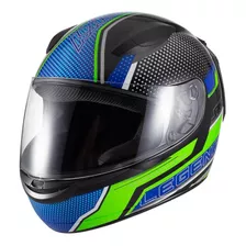 Capacete Sky Two Legends Preto Brilho Transf Verde 