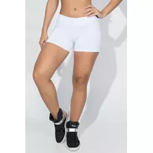 Shorts Shortinho Feminino Curto Suplex Alta + Brinde