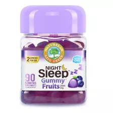 Night Sleep Gummy Fruits, Naturelab 90 Gomitas Sabor Blueberry