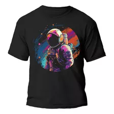 Remera Astronauta Espacio Colores 100% Algodon