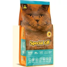 Ração Premium Special Cat P/ Gatos Adultos Sabor Peixe 20kg