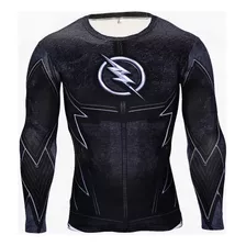 Camisa Compressão Zoom Flash Rashguard Elastano Manga Longa